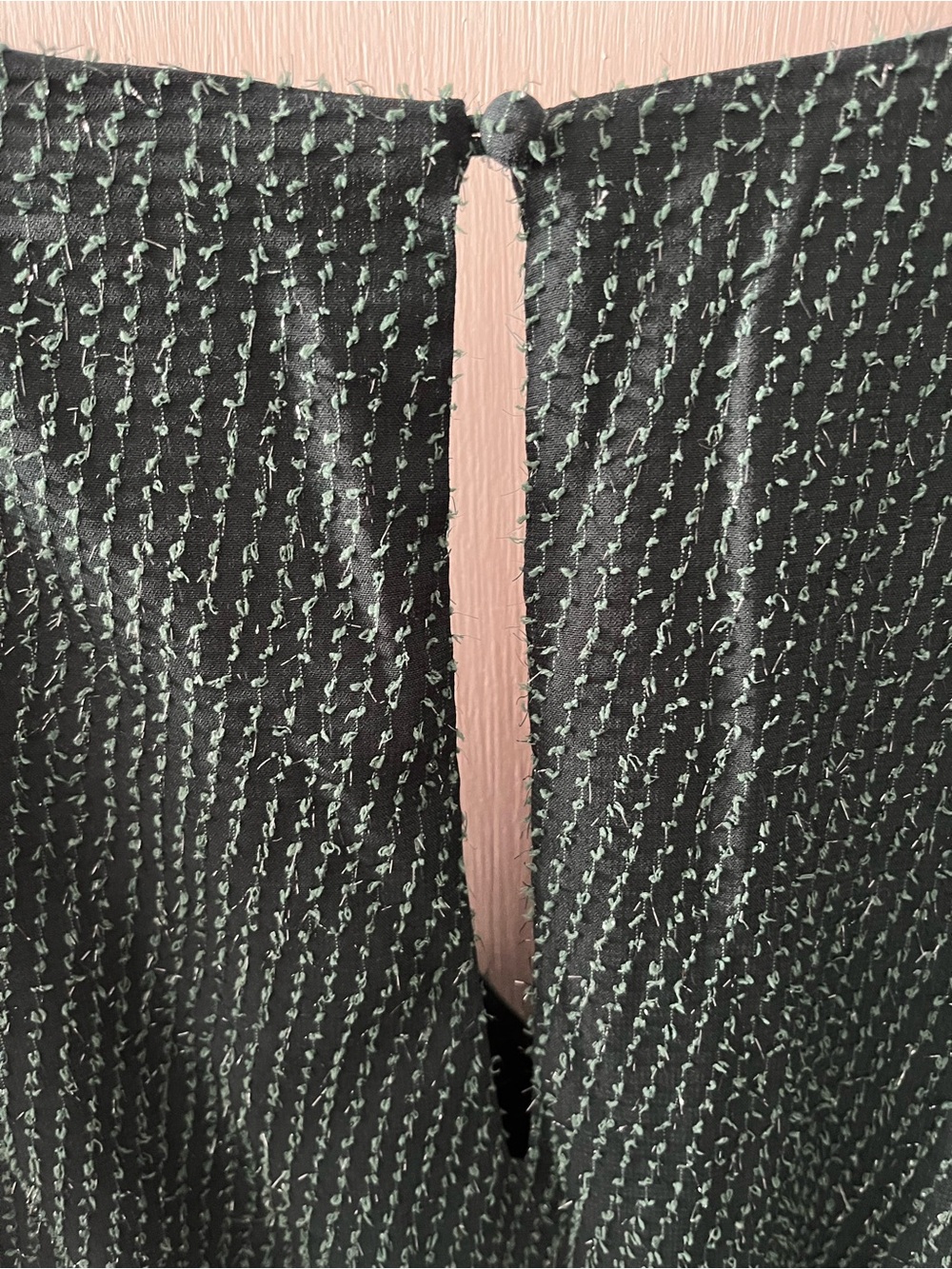 ARULA Deep Green Textured Tiered Mini Dress - Picture 4 of 9